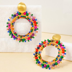 Boucles d'oreilles STONES RIVER VALLEY Color Gold...