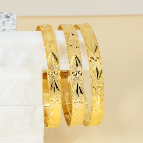 Bracelet SOHADI Gold Jeu de 3 joncs rigides...