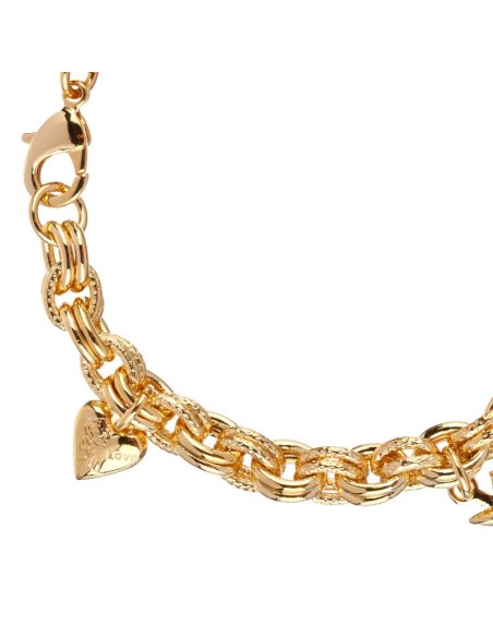 Bracelet CHANZY Gold Bracelet chaine souple Pendentifs porte-bonheur Doré Laiton doré à l'or fin