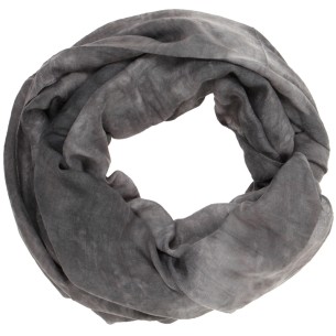 Foulard ASTI Grey tube imprimé tie and dye Gris et Gris...