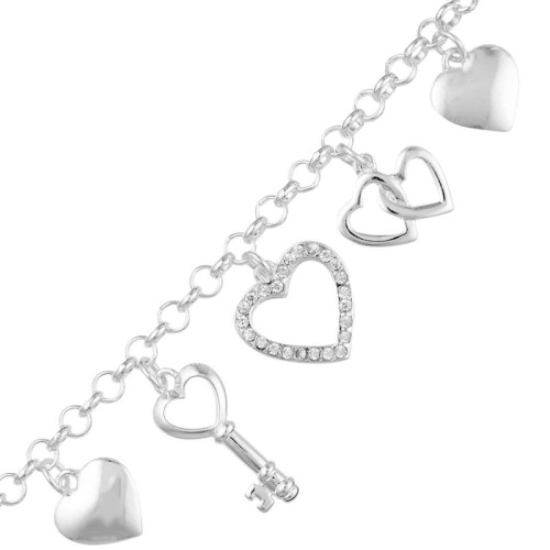 Bracelet VALENTIS White Silver Bracelet chaine...