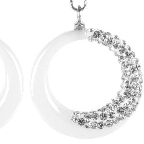 Boucles d'oreilles MOONLIGHT White Silver...