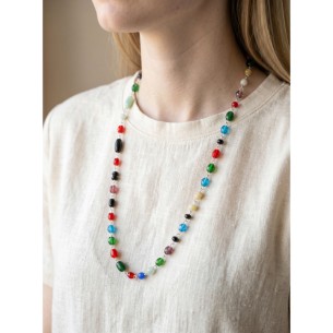Collier CHAPELLA Color Silver Chaine souple Boules... 2