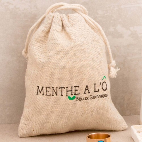 ECO-RECYCLE gift bag MENTHE À L'O branded packaging Wild Jewelry