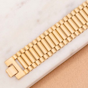 ZOELA Gold bracelet Flexible chain bracelet Golden watch...