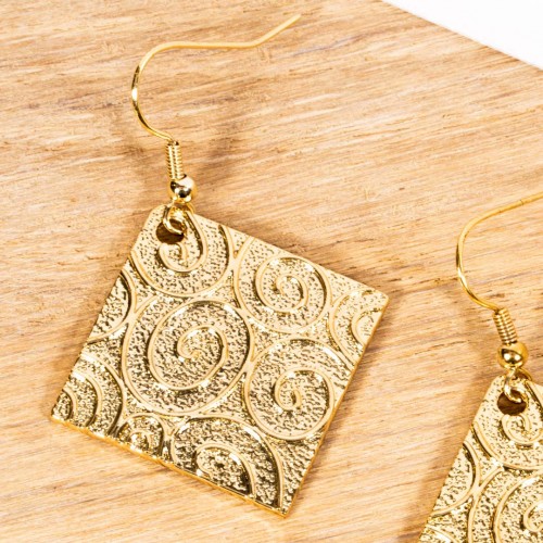 Boucles d'oreilles MEDIEVA Gold Pendantes...