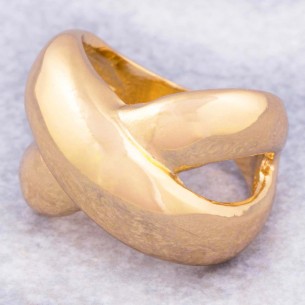 Ring SIMPLY GOLD Openwork bangle Golden Rhodium Cross