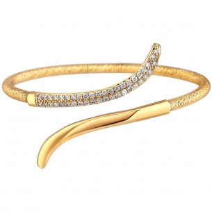 LIANE GOLD bracelet Gilded with fine gold Zirconium oxides