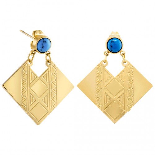 Boucles d'oreilles ALTIPLANO GOLD TURQUOISE...