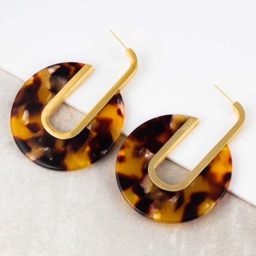KAMPALA STEEL GOLD earrings Gold Stainless...