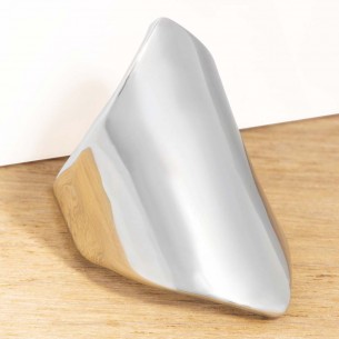 ODARA Silver Ring Full Bangle Silver Rhodium Mirror