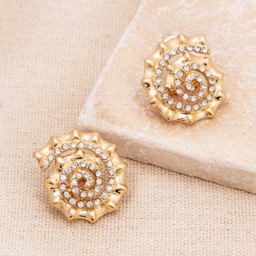 Boucles d'oreilles CARACOLITO White Gold Puces...