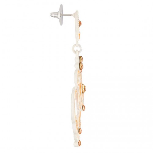 Boucles d'oreilles ASTRAEL Beige Silver...