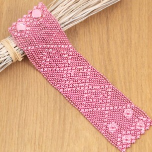 Bracelet ARMADOR Pink Manchette souple Multirangs Cotte...