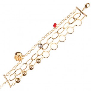 Bracelet DALINA Color Gold Bracelet de perles souple...