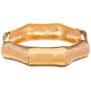 Bracelet BAMBOS Gold Manchette rigide Bambou Doré Laiton...