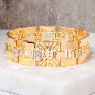 Bracelet QUADRASOL White Gold Bracelet chaine souple...