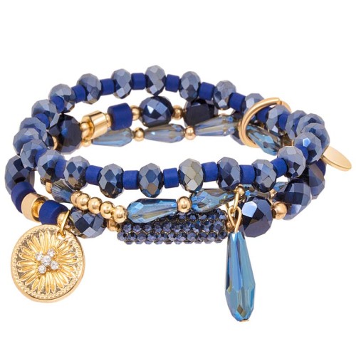 Bracelet OFELIE CRYSTAL Night Blue Gold...