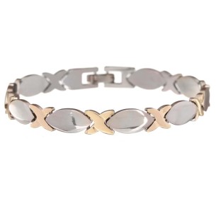 Bracelet JOIN Gold & Silver Gourmette unisexe chaine...