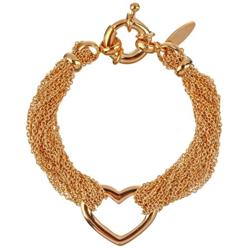 Bracelet FAITH Gold Bracelet chaine souple Cœur Doré Laiton doré à l'or fin
