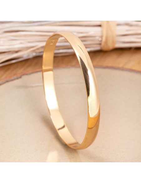 Bracelet DIVINE Gold Jonc rigide Brillant Doré Laiton doré à l'or fin