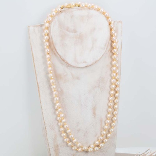 Collier SHADDIE White Gold Sautoir de perles...