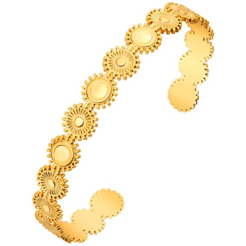 Bracelet SUNSIL Gold Jonc réglable flexible...