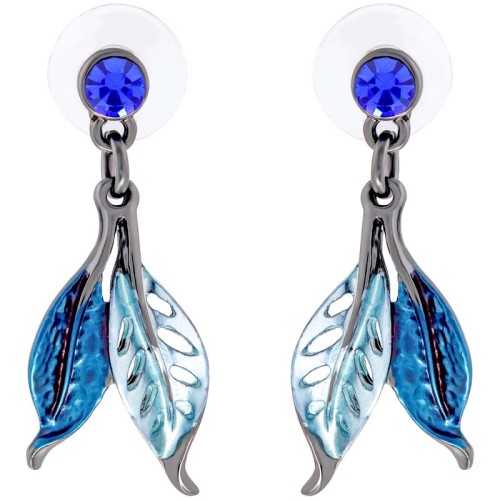 Boucles d'oreilles LIBELLIA Night Blue Silver...