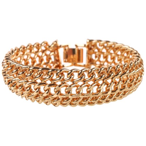 Bracelet BELOGIA Gold Bracelet chaine souple Maille américaine Doré Laiton doré à l'or fin