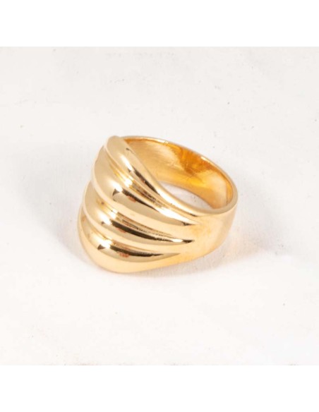 Bague CESANE Gold Jonc plein Contemporain Doré Laiton doré à l'or fin
