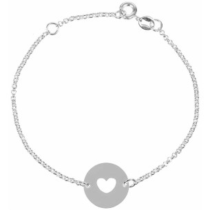 Bracelet DEAR Silver Bracelet chaine souple symbole paix...