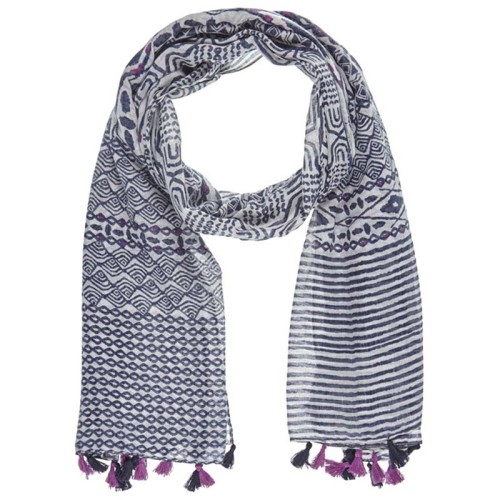 Foulard EYES Night Blue & Purple étole imprimée...