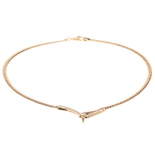 Collier SNAKIS Gold Ras de cou chaine souple...