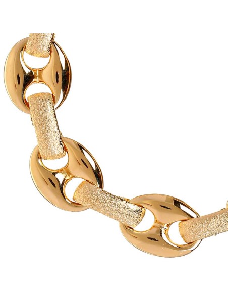Bracelet CAFEREO Gold Bracelet chaine souple Grains de café Doré Laiton doré à l'or fin